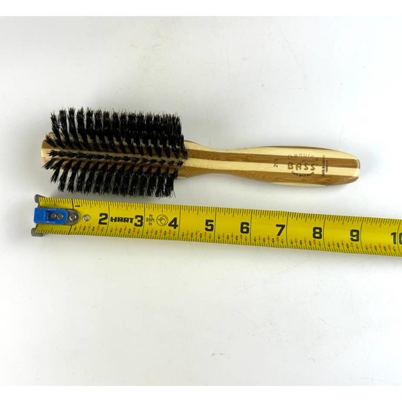 Bass Bamboo Boar Bristle Hair Brush 9 Inches #206 NWOT - Picture 5 of 8